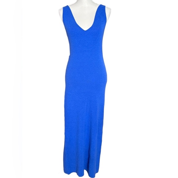 Free People Vibrant Blue Sleeveless Midi Dress - Picture 4 of 8